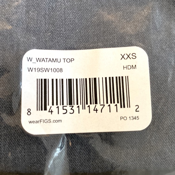 FIGS Scrubs Technical Collection Watamu Top Women XXS Blue Chambray Long Sleeve - Picture 8 of 9